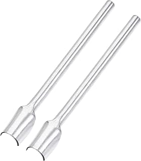 uxcell uxcell Half-Round Shaped Leather Cutter Punch 10mm Strap End Punch Tool for Crafting Strap Belt Wallet and Bag 2pcs  - Image 1