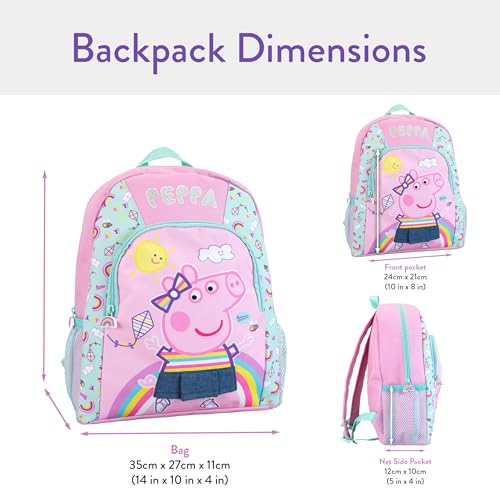 Peppa Pig Backpack, Little Girls Backpack, Toddler Backpacks, One Size Pink - Image 5