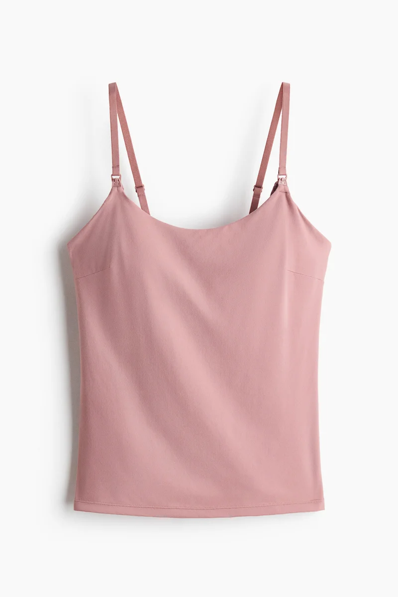MAMA Padded-cup nursing strappy top