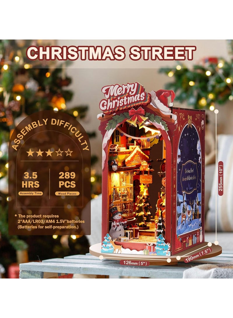 Robotime Rolife Festival Street DIY Book Nook TGC06 Premium 3D Puzzle Building Kits for Adults & Teens - Decorative Home Decor, Ramadan, Holiday Gift, Eid and Birthday for Puzzle Enthusiasts - Image 2