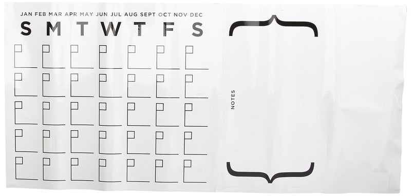 RoomMates RMK3726GM Dry Erase/Whiteboard Calendar Peel and Stick Giant Wall Decals - Image 1