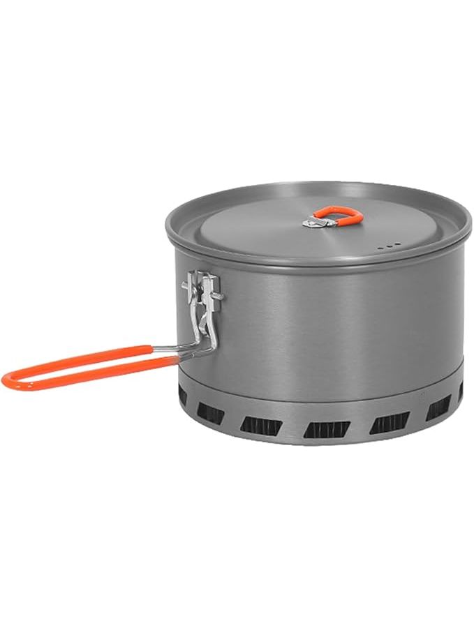 Rengue Hard Anodized Aluminum Camping Pot 2.1L Efficient Heat for Hiking Backpacking - Image 1