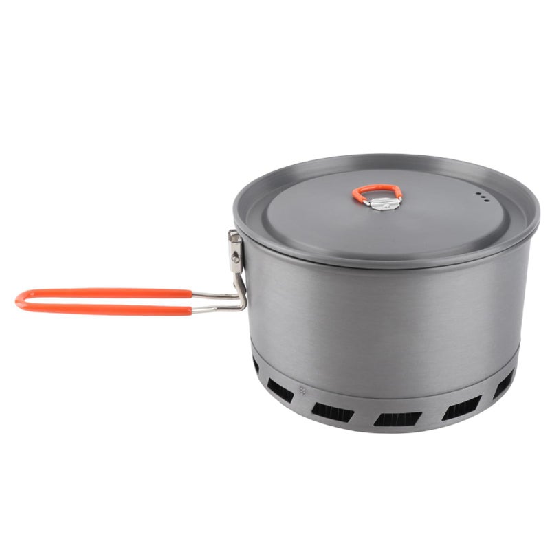 Rengue Hard Anodized Aluminum Camping Pot 2.1L Efficient Heat for Hiking Backpacking - Image 4