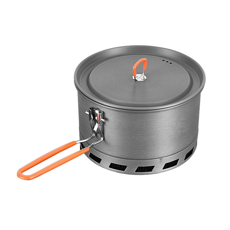 Rengue Hard Anodized Aluminum Camping Pot 2.1L Efficient Heat for Hiking Backpacking - Image 3