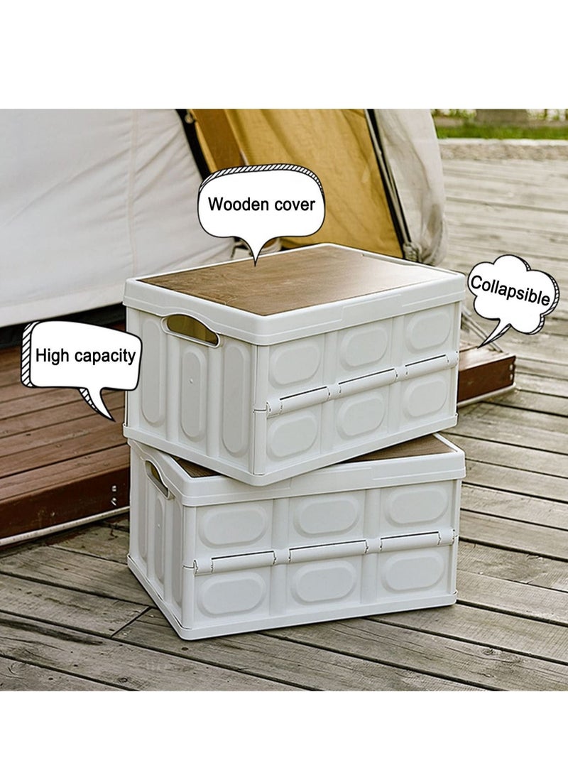 Arabest Creative Folding Plastic Storage Box, Outdoor Camping Storage Box, Sundries Storage Box, Car Trunk, Suitable for Home, Travel, Car  - Image 4