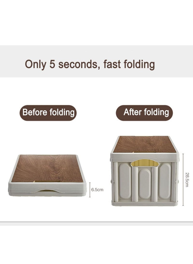 Arabest Creative Folding Plastic Storage Box, Outdoor Camping Storage Box, Sundries Storage Box, Car Trunk, Suitable for Home, Travel, Car  - Image 5