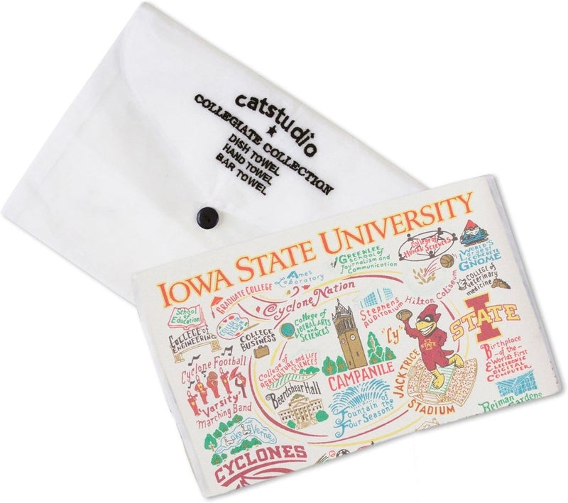 Catstudio Dish Towel, Iowa State University Cyclones Hand Towel - Collegiate Kitchen Towels for Iowa State Fans - Perfect Graduation Gift, Gift for Students, Parents and Alums - Image 2
