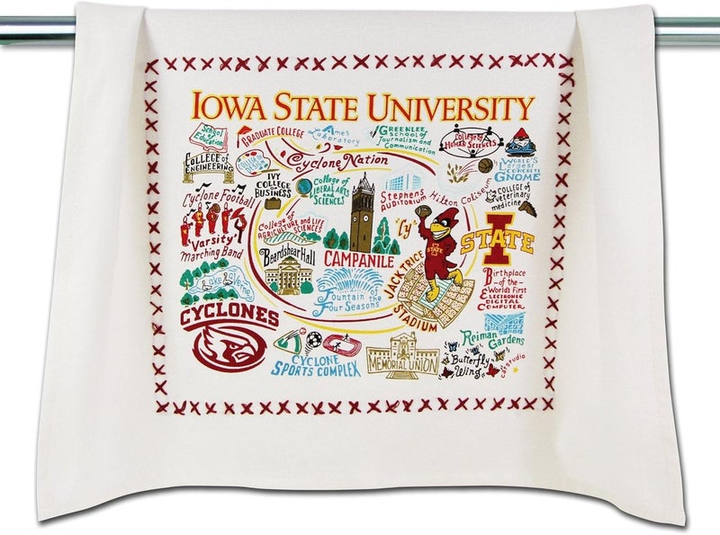 Catstudio Dish Towel, Iowa State University Cyclones Hand Towel - Collegiate Kitchen Towels for Iowa State Fans - Perfect Graduation Gift, Gift for Students, Parents and Alums - Image 1
