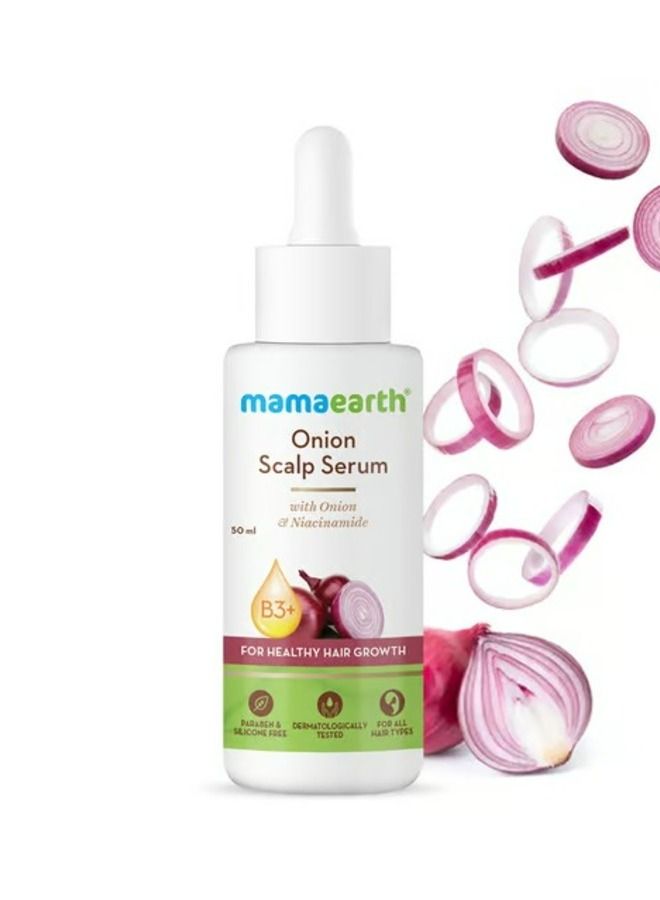 MAMAEARTH Onion Scalp Serum for Healthy Hair Growth, 50 ml - Image 1