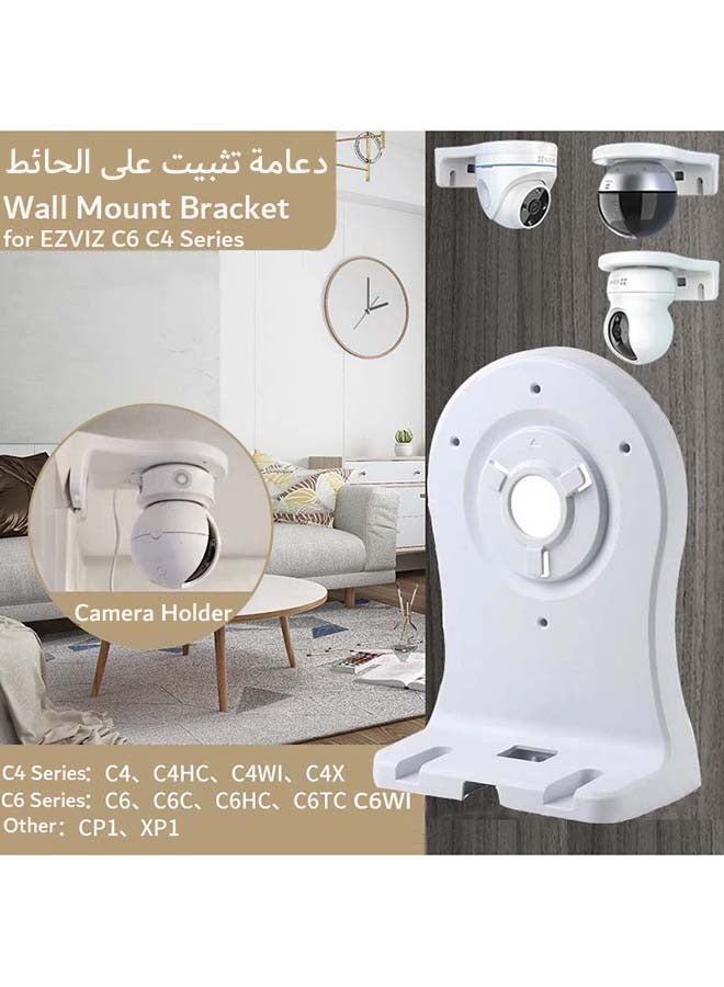 Wall Mount Bracket for EZVIZ C6 C4 Series IP Camera Easy Installing,Plastic PT Cameras Holder Indoor Security Systems, Support CCTV IP Cameras Cable Management  - Image 1