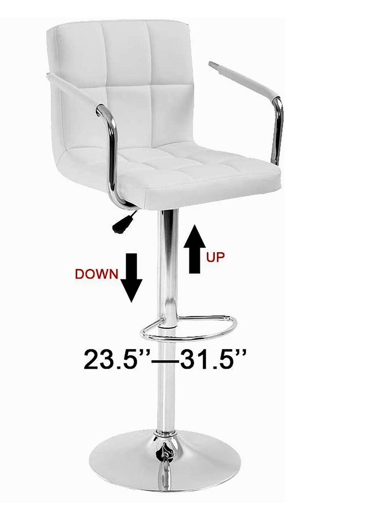 Living SET OF 2 Modern Adjustable Counter Height Barstools  - Image 5