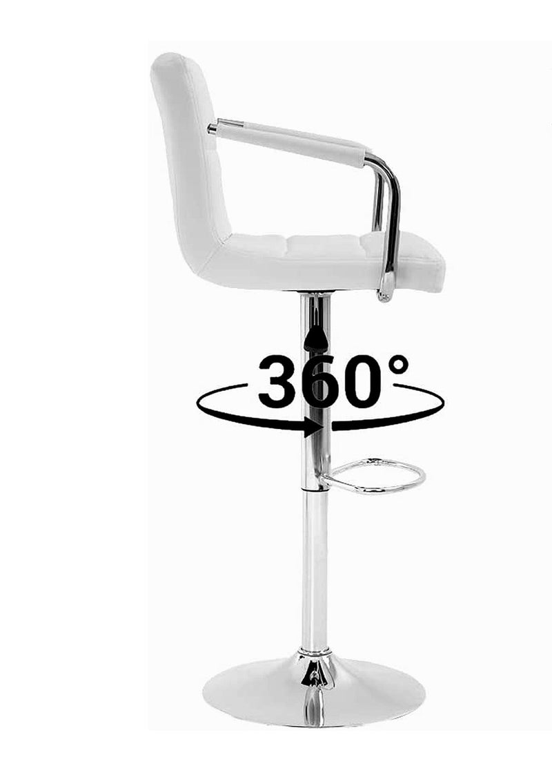 SET OF 2 Modern Adjustable Counter Height Barstools