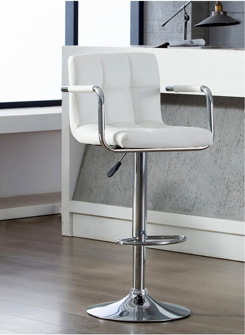Living SET OF 2 Modern Adjustable Counter Height Barstools  - Image 3