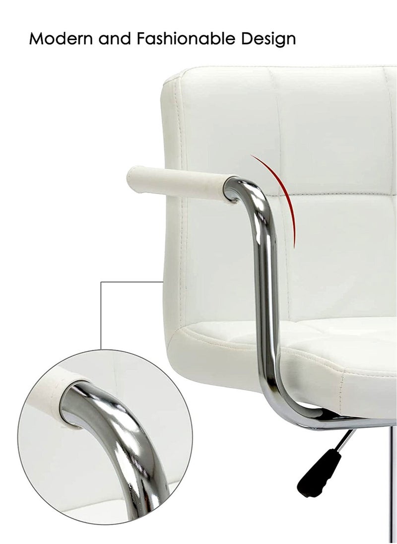 SET OF 2 Modern Adjustable Counter Height Barstools