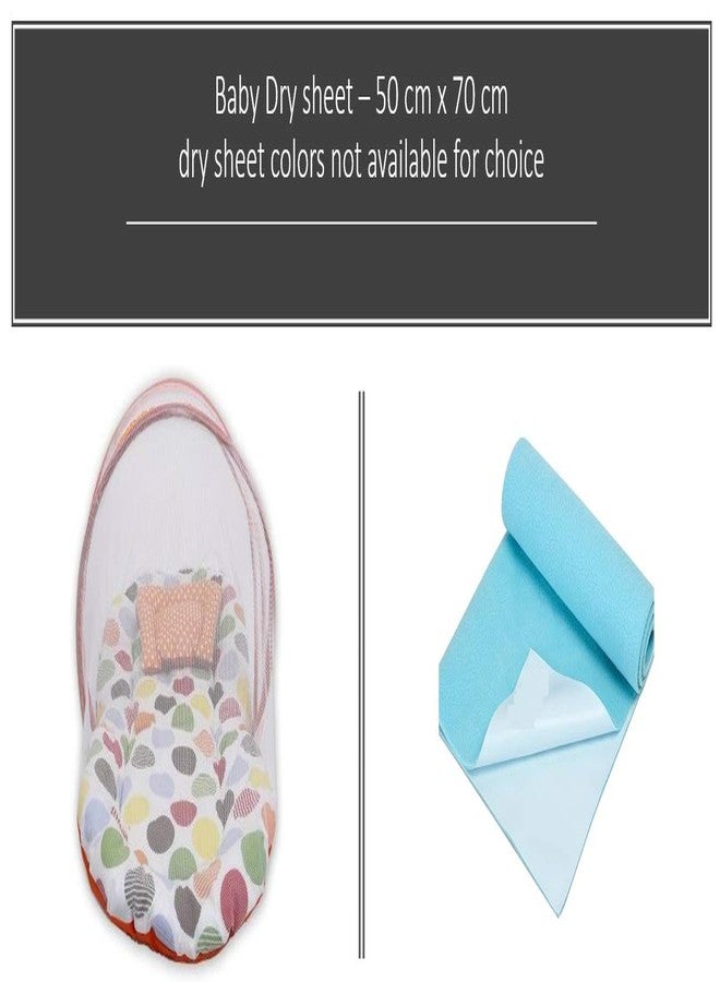 Soul Fiber by Urban Space 100% Pure Cotton Combo Baby Bedding Set with Mosquito Protective Net and with Pillow Plus Baby Dry Sheet, 0-12 Months - Image 2
