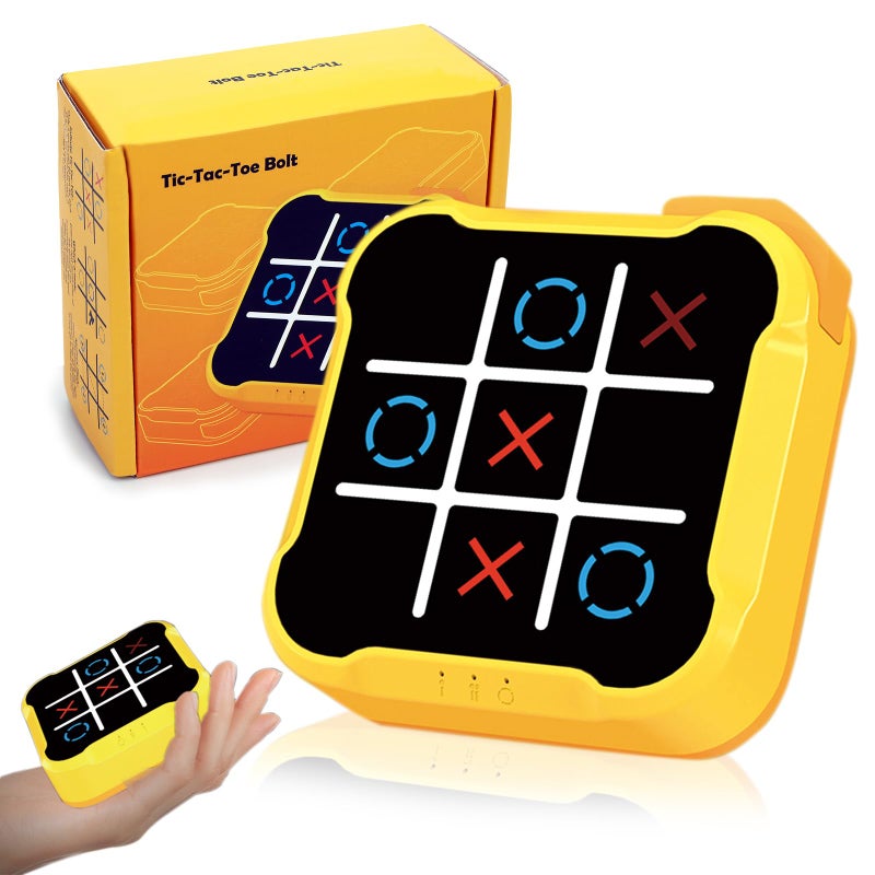 COUOMOXA Tic Tac Toe Games for Kids 4in1 Portable Sensory Puzzle Game 6 7 8 9 10 11 12 Years Old Kids Electronic Toy for Travel Home School Christmas Birthday Gift for Boys Girls - Image 2