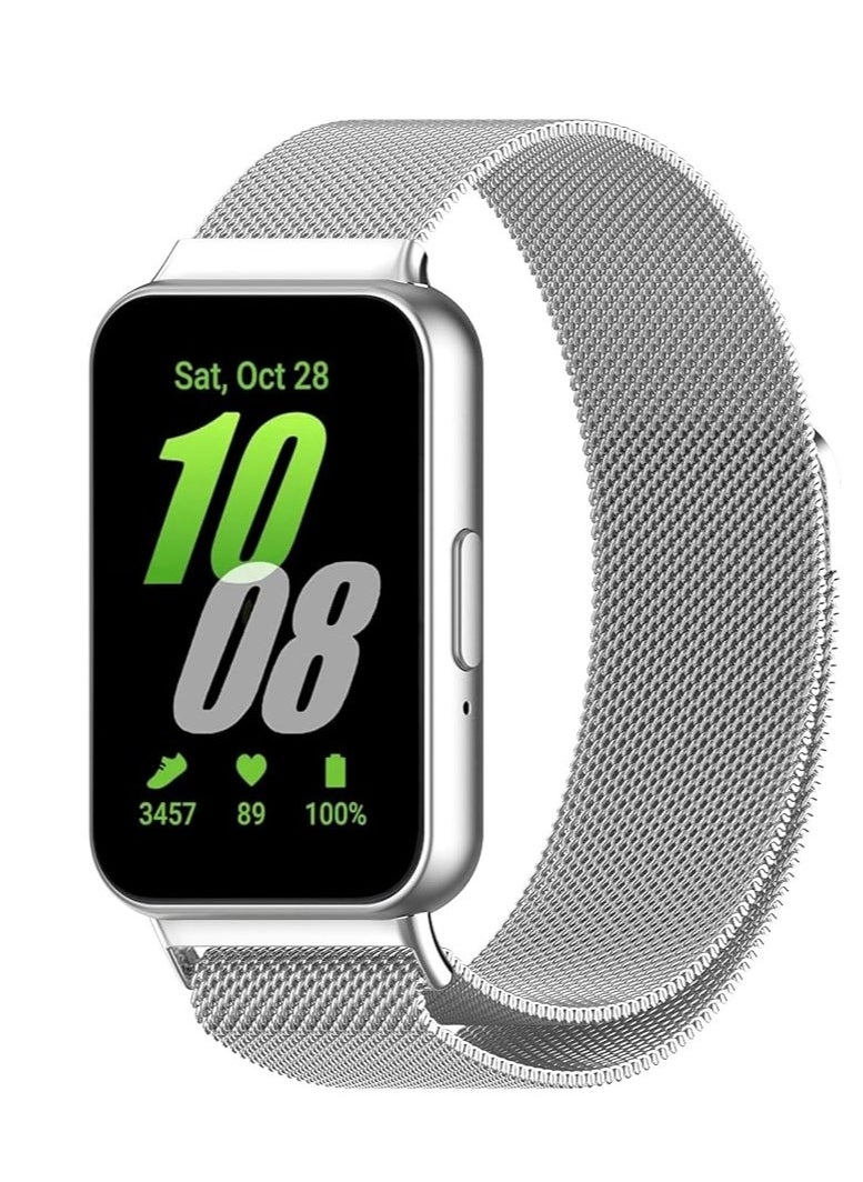 Generic Replacement Band for Samsung Galaxy Fit 3 Band Magnetic Stainless Steel strap Milanese Loop Watch Band Quick Release Replacement Sports Straps  - Image 1