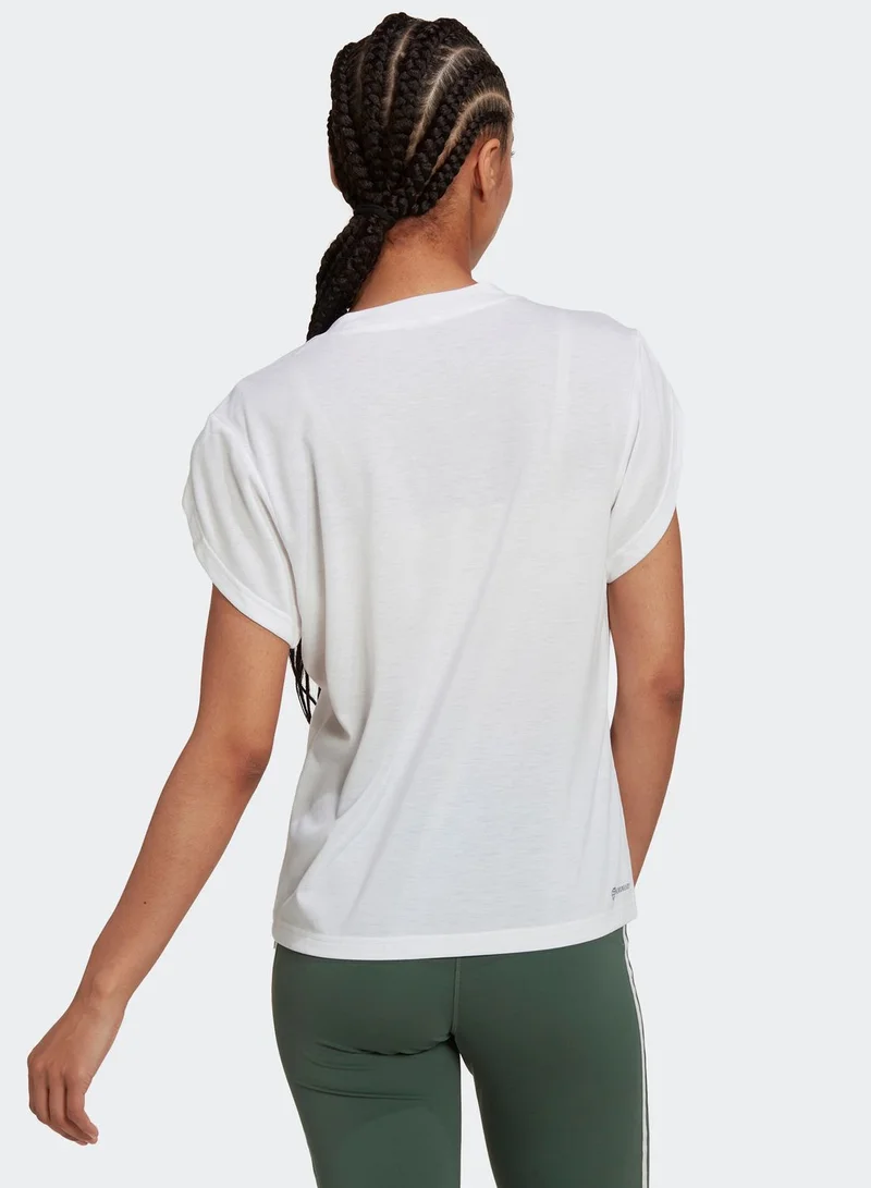 Adidas Floral Logo T-Shirt