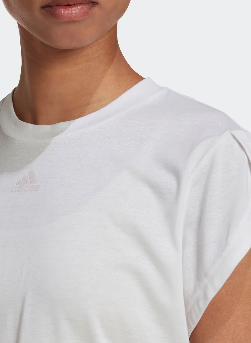 Adidas Floral Logo T-Shirt