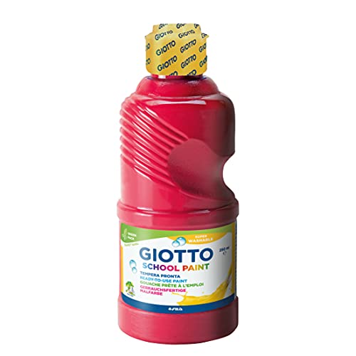 GIOTTO Super Washable School Paint, Ready to Use, 3 x 250ml Classic Colours, Ideal for Children, Parties and Schools - Image 3