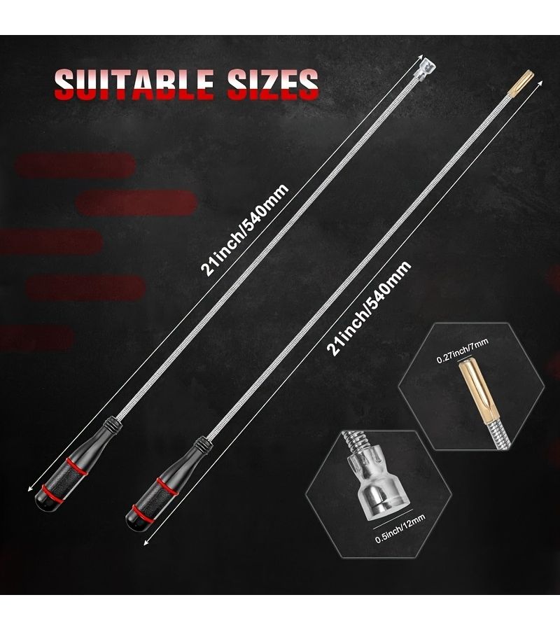 Small Head Powerful Magnetic Pickup Tool New Foldable Design Automotive Repair Tool - Image 1