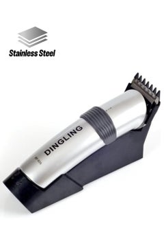 Professional Electric Hair Clipper With Blades Silver/Black