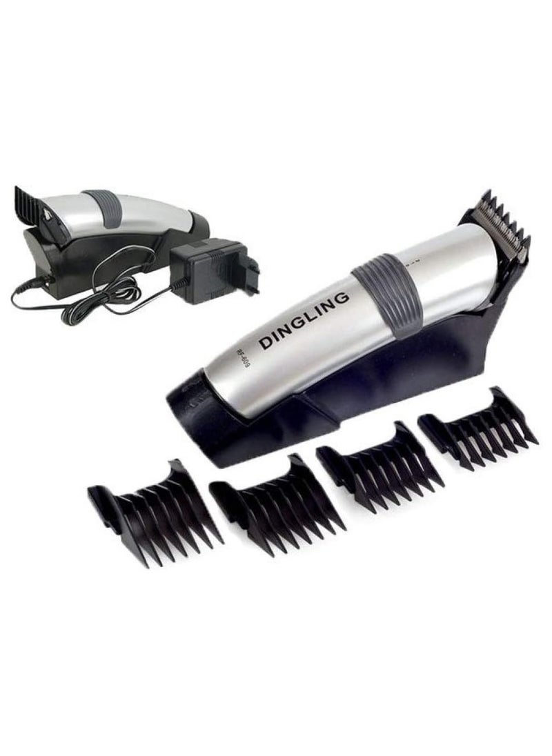 DIGNLIGN - Professional Electric Hair Clipper With Blades Silver/Black - Image 1