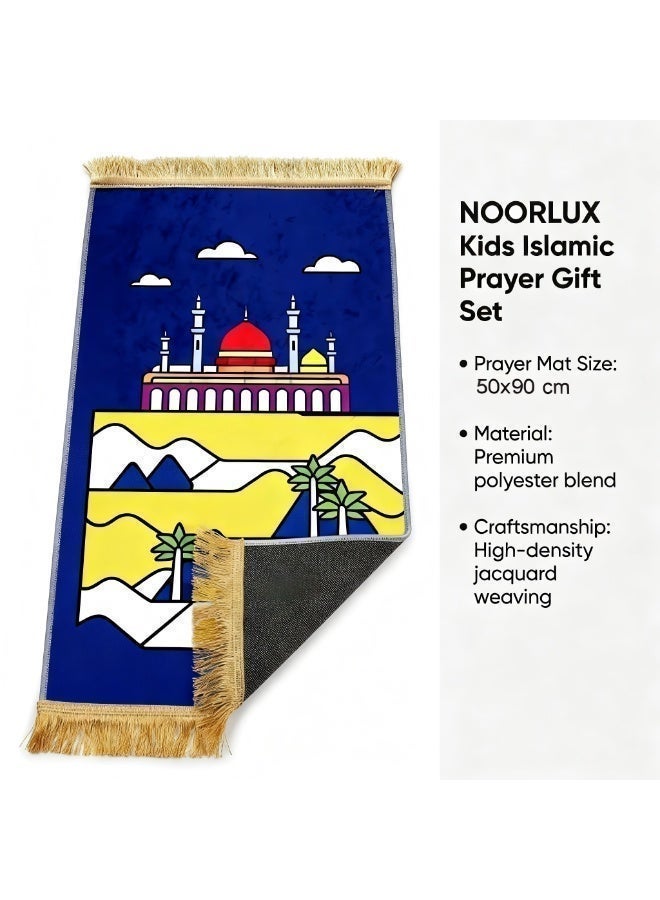 NOORLUX Children's Prayer Gift Set / Ramadan Gift / Birthday / Children's Day / Children's Prayer Blanket / Children's Rosary / Children's Bath Towel - Image 4