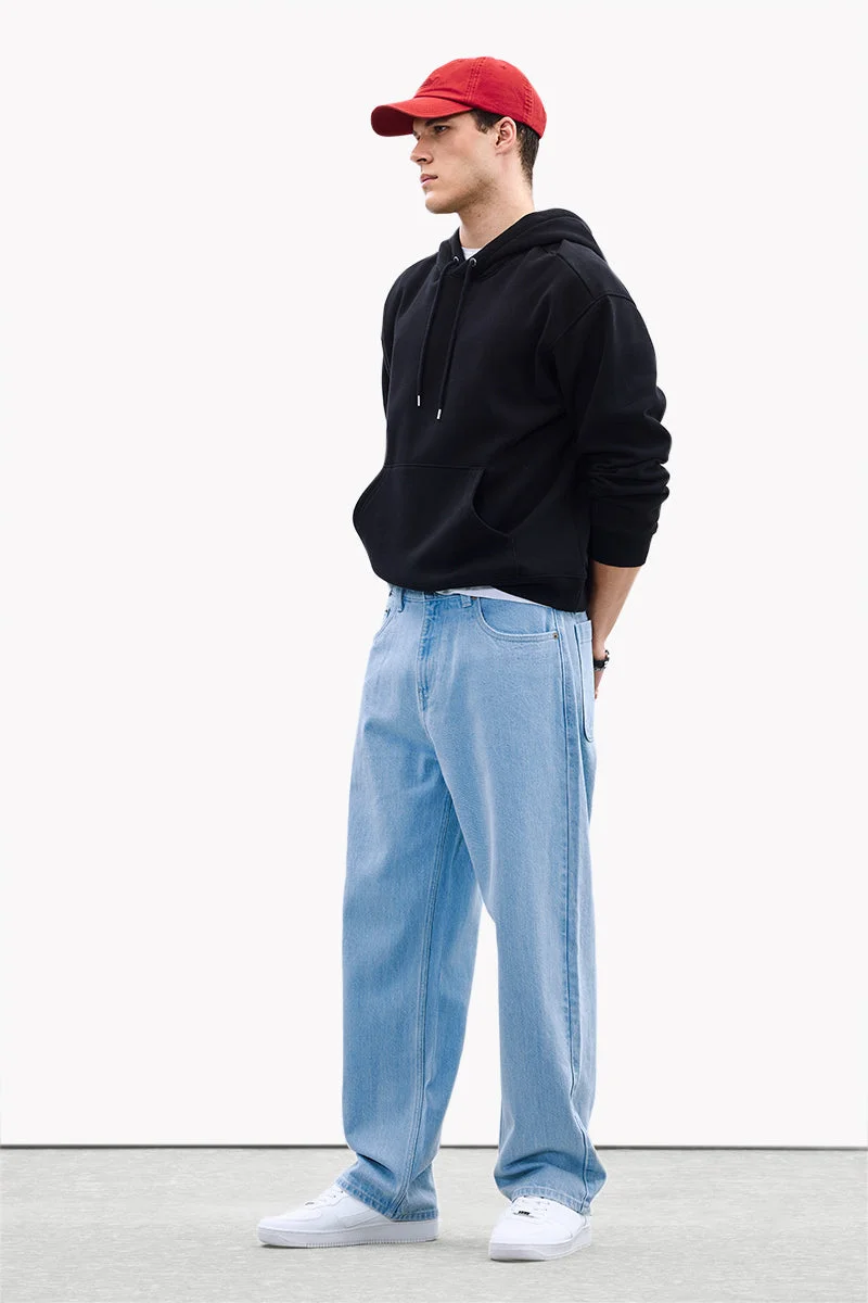 SNITCH جينز كور لاب بقصة واسعة مغسولة