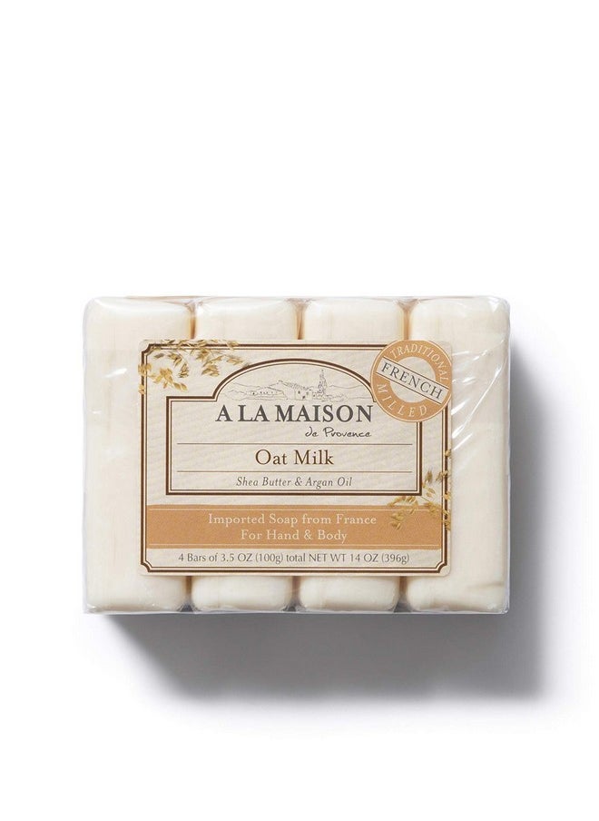 A La Maison La Maison Oat Milk Bar Soap Triple French Milled Natural Moisturizing Hand Soap Bar (12 Bars Of Soap 3.5 Oz)  - Image 4