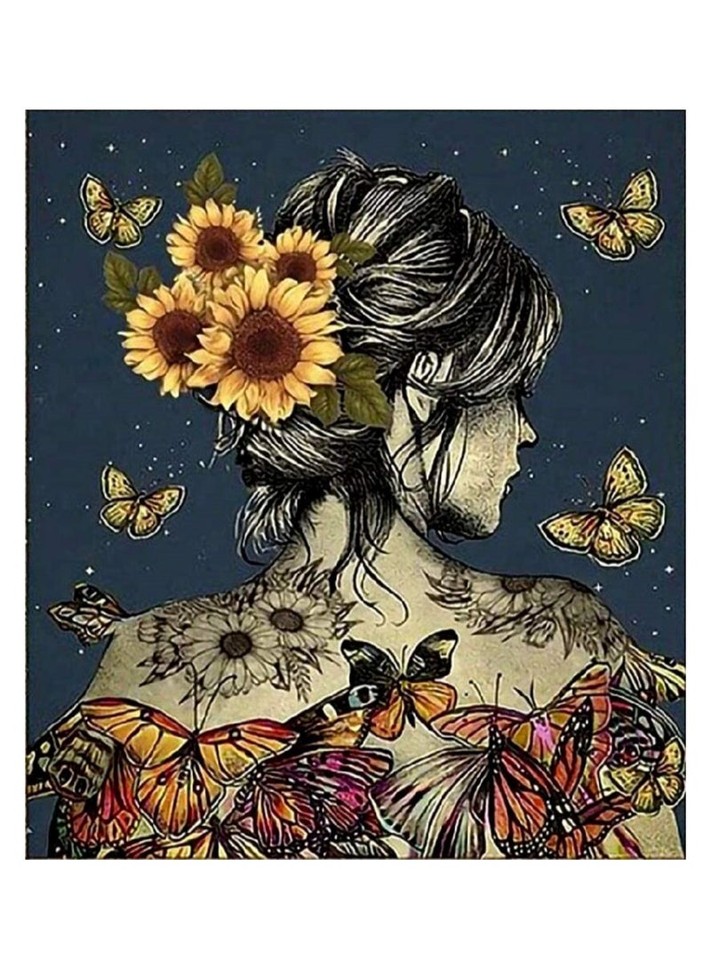 Sunflower Diamond Painting Kit for Adults & Kids - DIY Home Wall Decor, Inspired by I'm a Storm, 11.8 x 15.7 inches, Perfect for Creative Art Lovers - Image 1