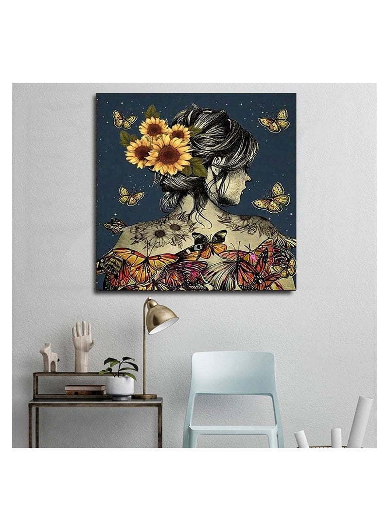 Sunflower Diamond Painting Kit for Adults & Kids - DIY Home Wall Decor, Inspired by I'm a Storm, 11.8 x 15.7 inches, Perfect for Creative Art Lovers - Image 2
