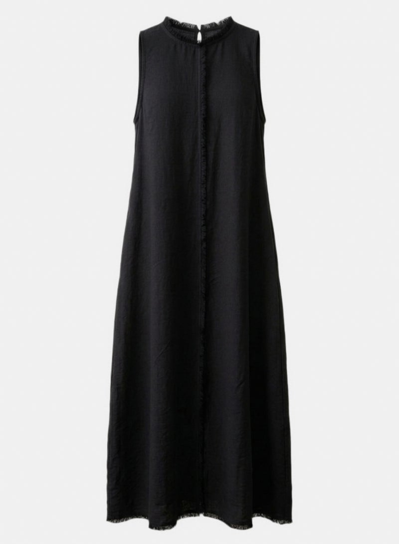 Carina Frayed-Edge Lounge Dress - Image 1