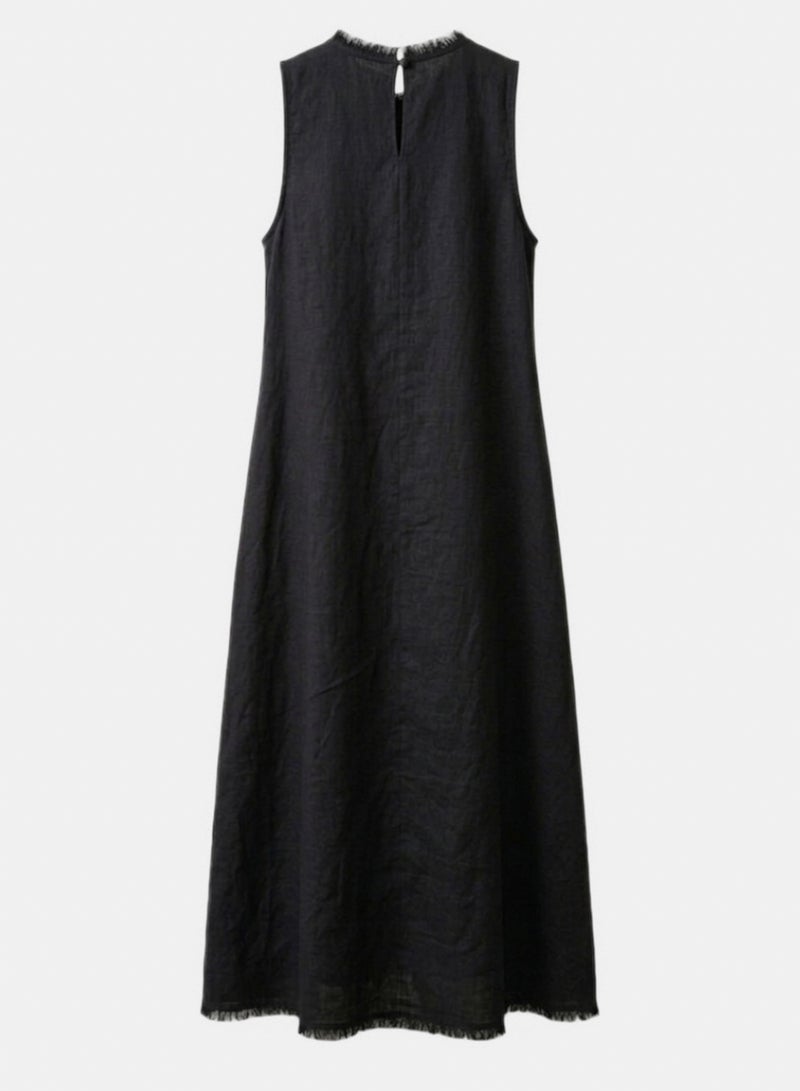 Carina Frayed-Edge Lounge Dress - Image 2