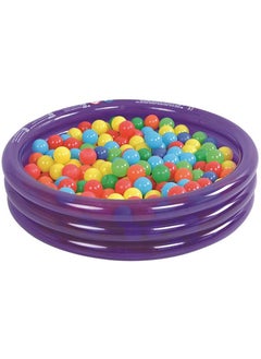 Fun Inflatable pool with 50 colorful balls  - Image 2