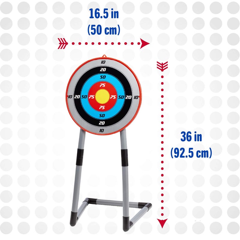 NSG Deluxe Bow and Arrow Set for Kids - Toy Archery Bow with Large Freestanding Target, Suction Cup Arrows, and Quiver - Image 2