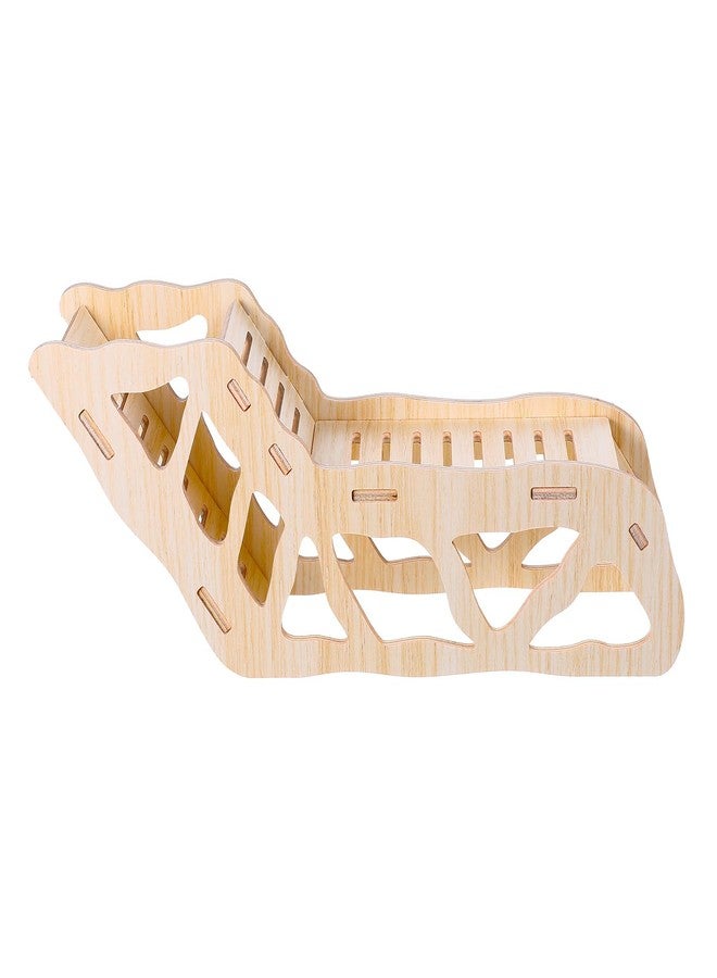 DOPENSPI Wooden Hamster Tunnel, Versatile Hamster Hideout and Exploration Tunnel Climbing Ladder HamsterExplorer Hamsters Hideout for Hamsters Gerbils Small Pets - Image 1