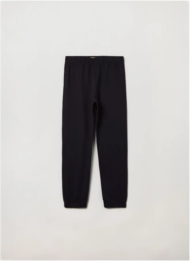 او في اس Fleece joggers with elasticated edging