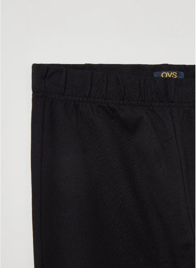 او في اس Fleece joggers with elasticated edging