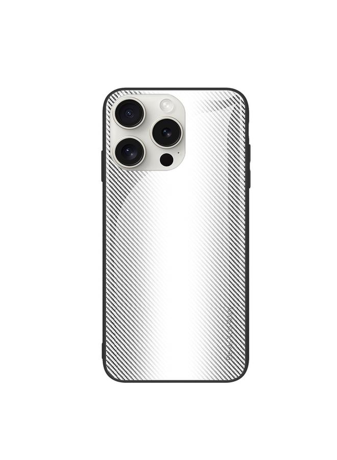 S-TOP Case For iPhone 16 Pro Max Texture Gradient Glass TPU Phone Case - Image 1