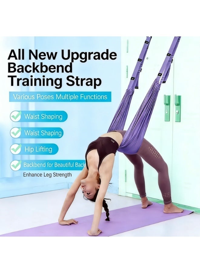 CKIKH aerial yoga ropes, arm resistance bands, elastic bands – pure ballet practice and chest, arm, and shoulder stretching straps, suitable for physical therapy, yoga, Pilates, stretching, and other sports. - Image 3