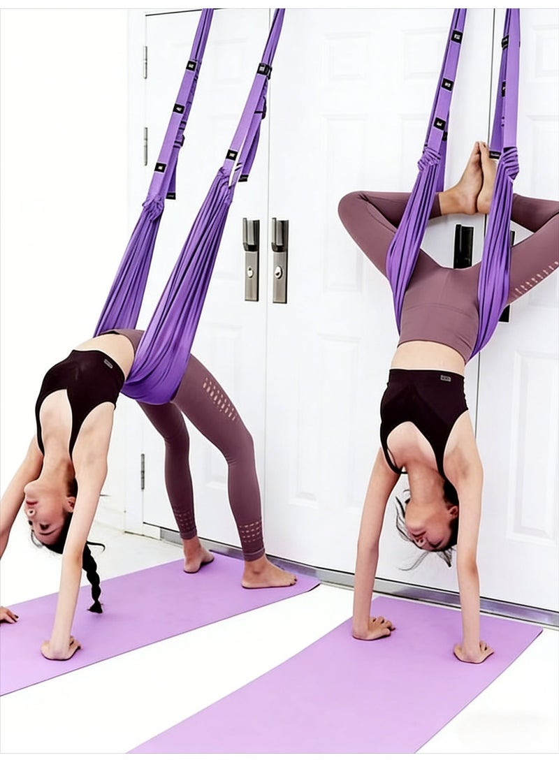 CKIKH aerial yoga ropes, arm resistance bands, elastic bands – pure ballet practice and chest, arm, and shoulder stretching straps, suitable for physical therapy, yoga, Pilates, stretching, and other sports. - Image 2