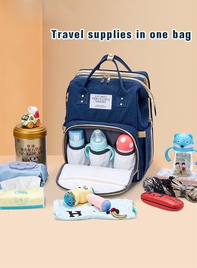 HOOKOR Baby Diaper Bag Backpack, Multifunction Diapers Changing Station for Boys Girls Outdoor and Travel, Infant Shower Gifts, Large Capacity, 900d Oxford, USB Port - Image 3