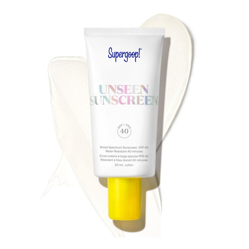 Supergoop! Unseen Clear Face Sunscreen - SPF 40 - Invisible + Broad Spectrum + Makeup-Gripping Primer - Weightless, Scentless, Oil Free - For All Skin Types & Tones - 1.7 fl oz - Image 1