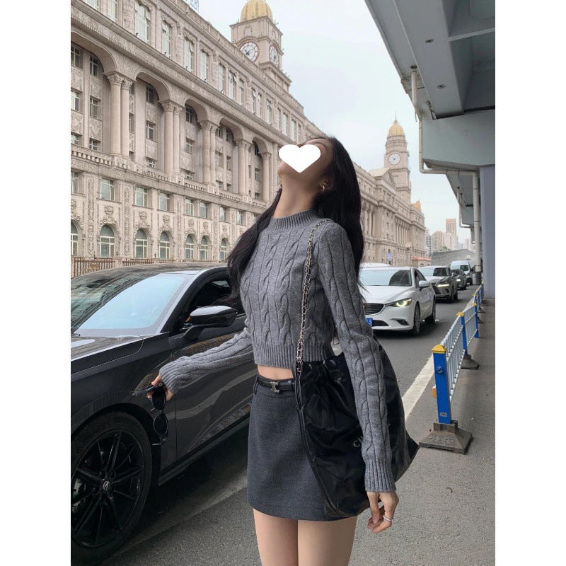 Korean Style Spring Dress Academy Style Dress for Small Men Set of American Style Retro Loose Top High Waist Overskirt Two-Piece Set Suit - Image 3