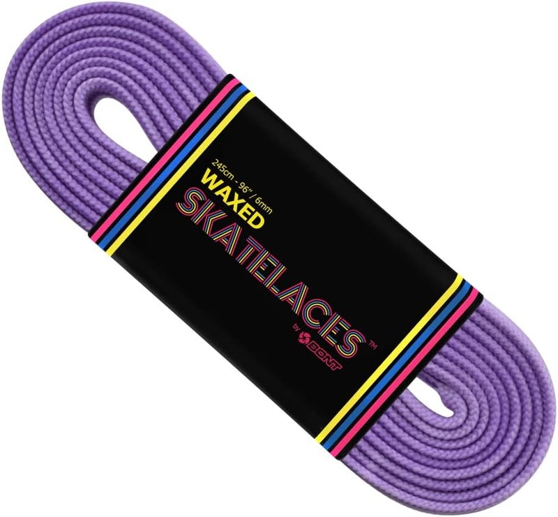 Bont Skates Waxed Laces - 6mm & 8mm - 47" 71" 79" 96" 108" - Dare You Purple - Image 1
