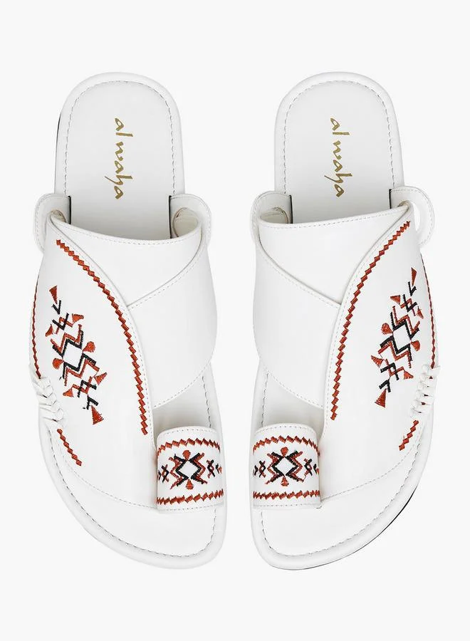 Al Waha Embroidered Slip-On Arabic Sandals