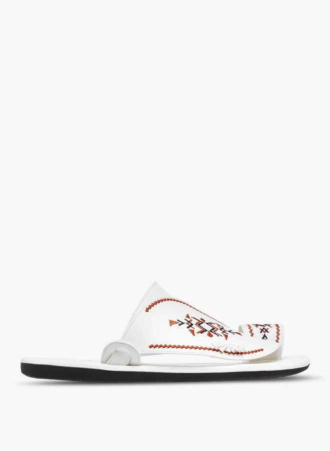 Al Waha Embroidered Slip-On Arabic Sandals