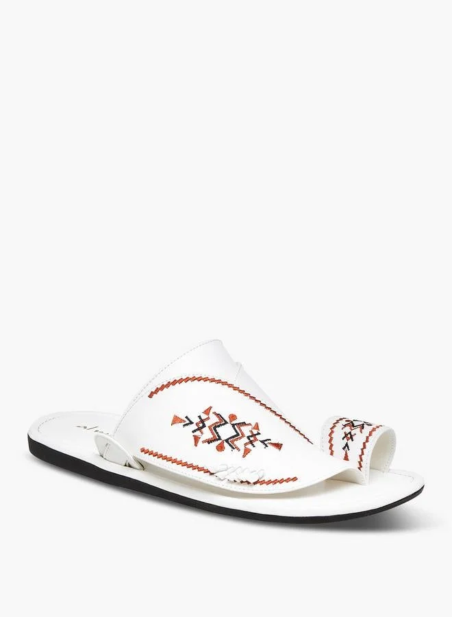 Al Waha Embroidered Slip-On Arabic Sandals