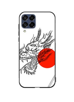 Protective Case Cover For Samsung Galaxy M12 Red Dragon Design Multicolour